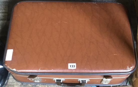Suitcase of mixed drawings, w/colours, prints, etc